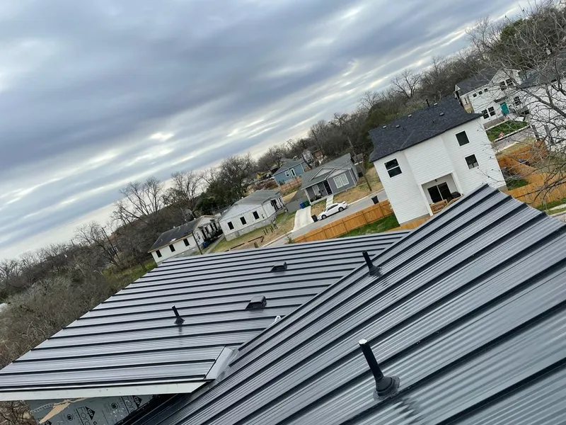 Standing seam metal roof panels with vents for Skylight Repair in Kuna